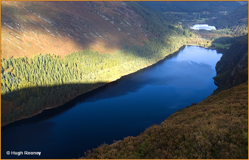   IRELAND - CO.WICKLOW - GLENDALOUGH  - VIEW FROM THE SPINK TRAIL