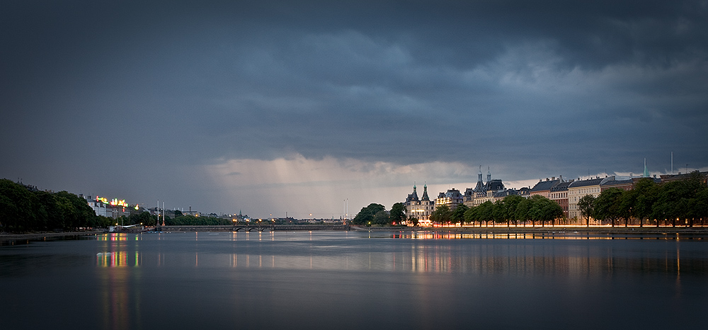 Summer Storm in Copenhagen Panorama