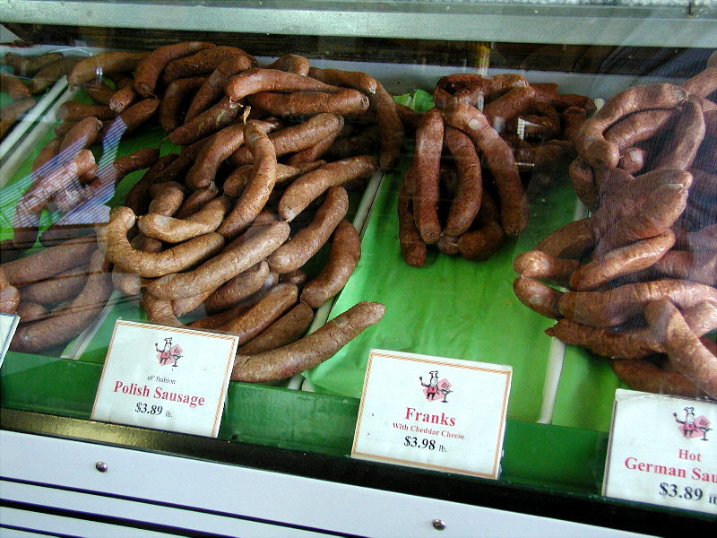Beef Jerky behind counter