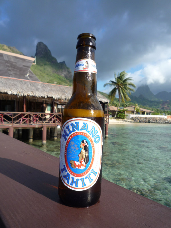 Hinano Beer with a view