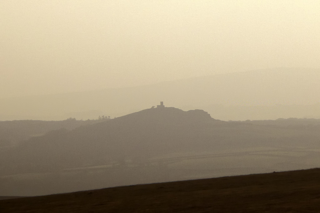 Brentor in a haze, maybe a good reminder to treat Dartmoor as serious orienteering