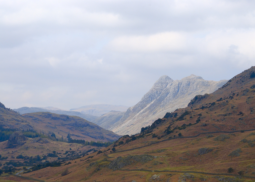 Langdale pikes from Little Langdale valley