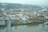 View of Passau across Danube from Oberhaus