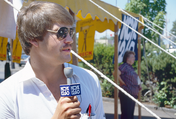 Steve Kenyon At Boersma Sewings Annual Tent Sale Remote - June 1984
