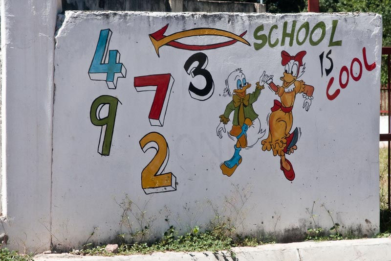 Mural on School Wall