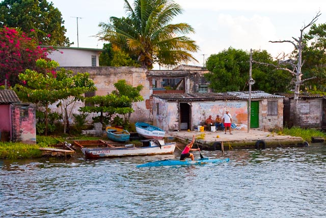 Canoeing near Plaza de la Vigia
