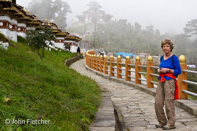 Debby at Dochula Pass