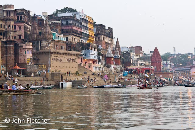 View of the Ghats in the Morning