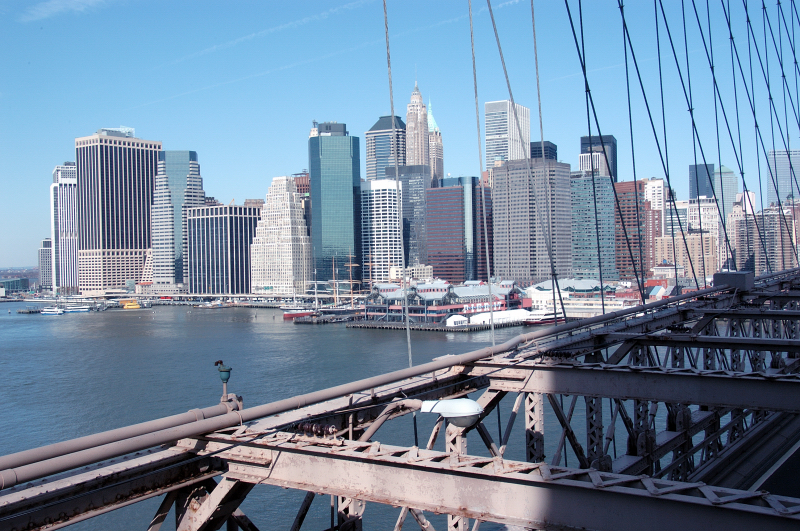 Lower Manhattan from the Brooklyn Bridge