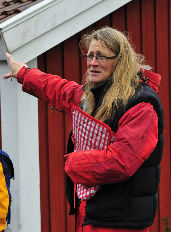 Lotten som basar fr Rgrund hlsade vlkommen och berttade om denna vackra plats.