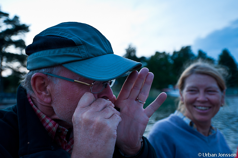 Bengt jammade med munspelet under middagen.