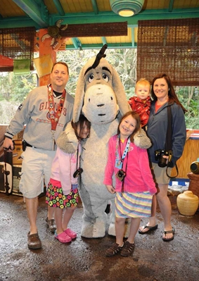 The family with Eyore