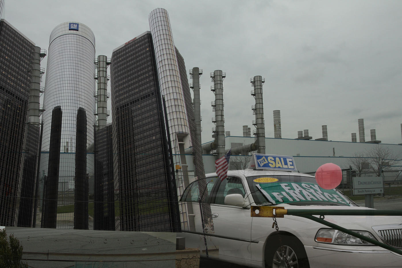 a grey day in Detroit