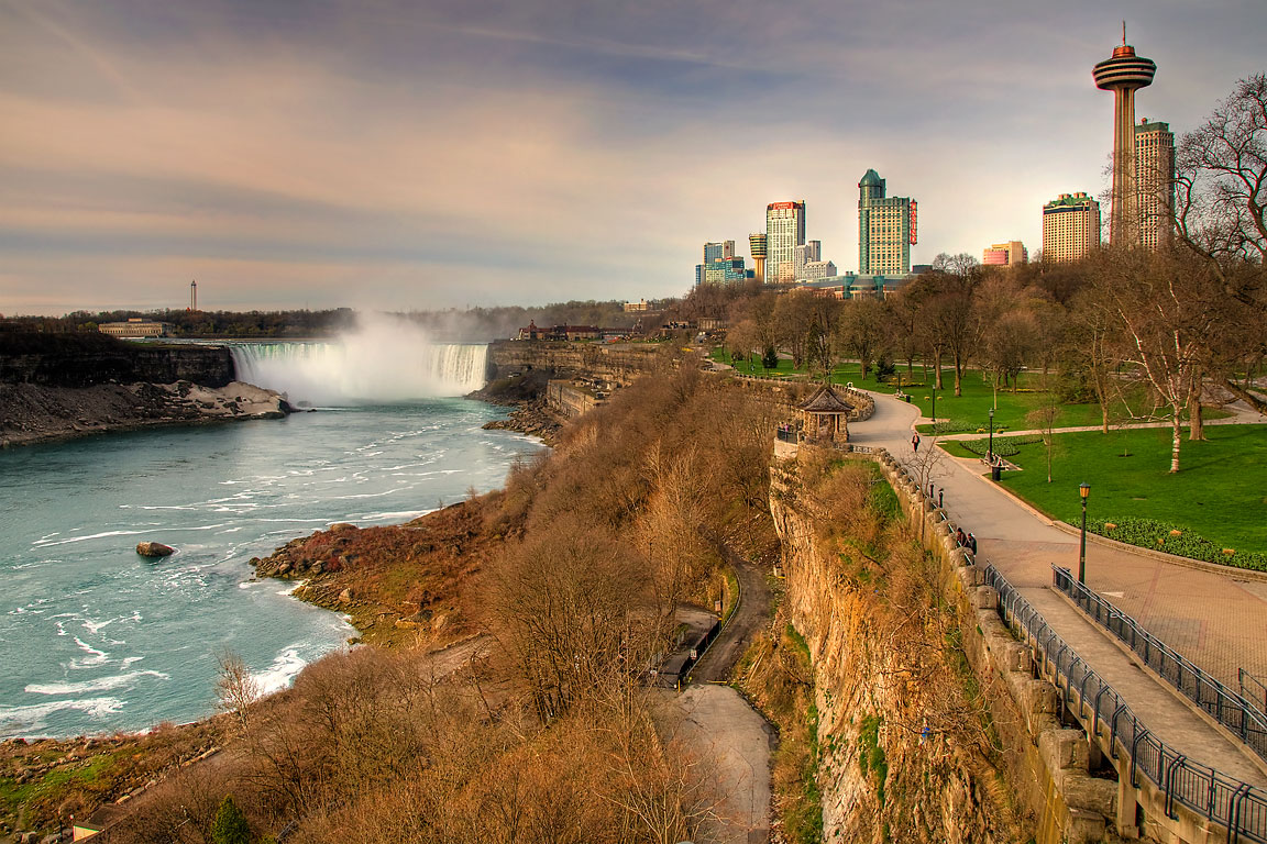 Pathway and Horseshoe Falls, Niagara