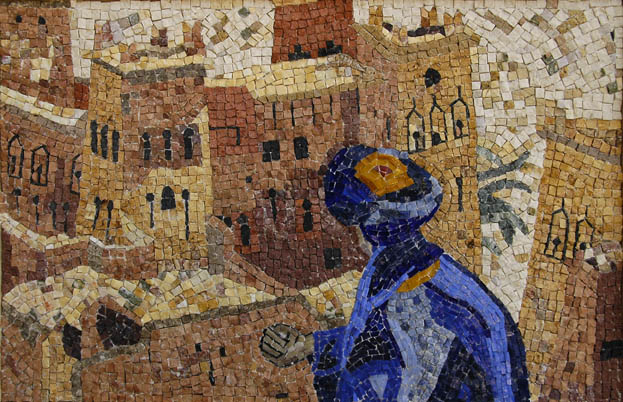 Homme bleu (50 x 60)