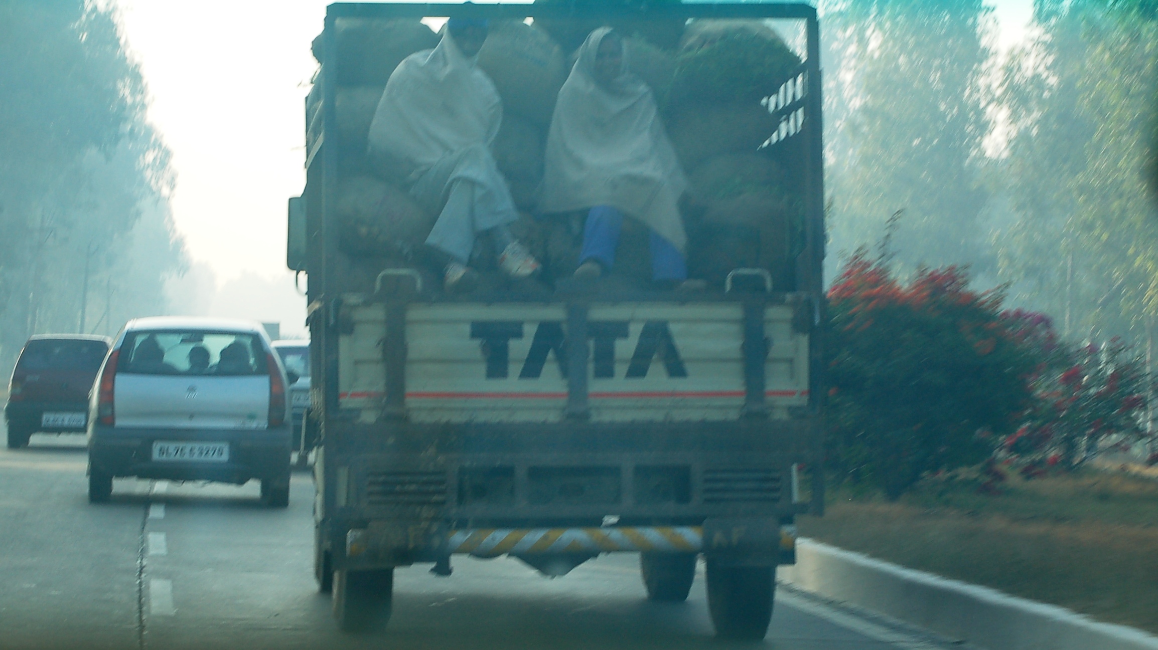 On the way to Agra