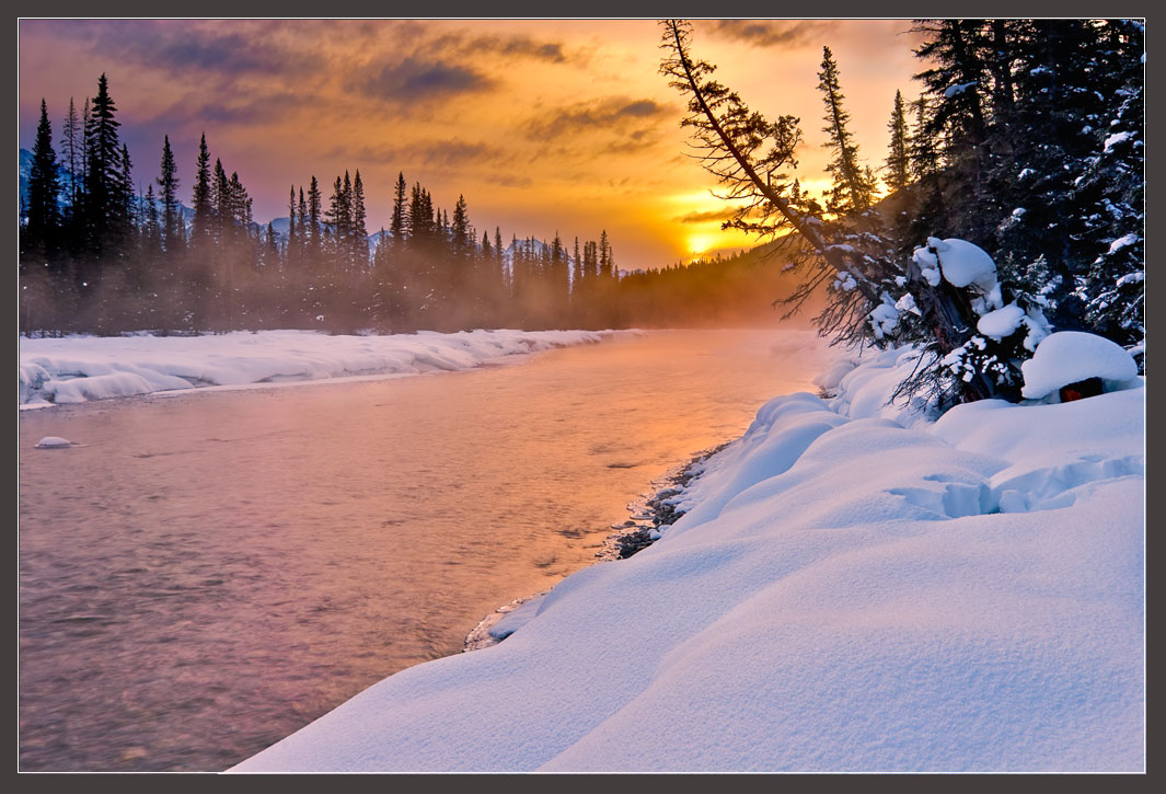 Sunrise near Castle Mountain