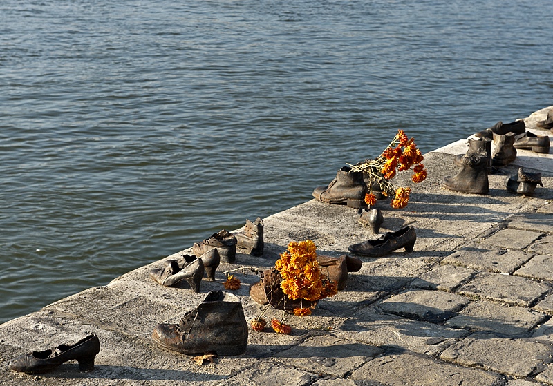 Shoes on the Danube Promenade memorial