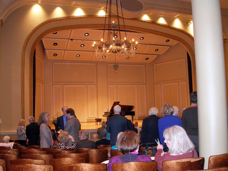 Refurbished concert hall (thanks to Kate) - St. Cecilia