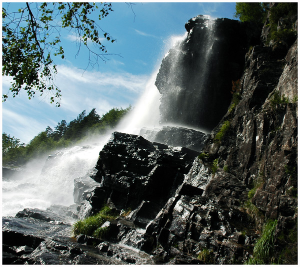 Waterfall in Modalen Norway 2