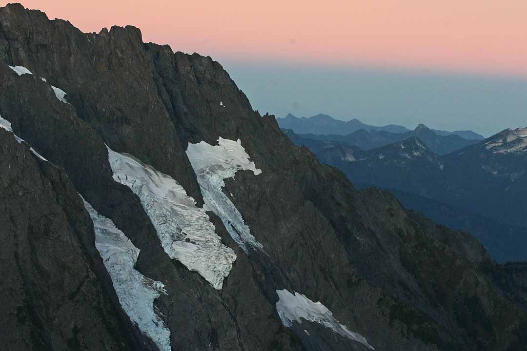 Cascade Peak And Its Glaciers