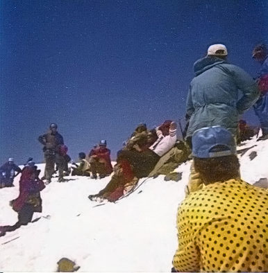 Whittaker on Crater Rim  of Mt. Rainier 1981 ( Pelion Climb )