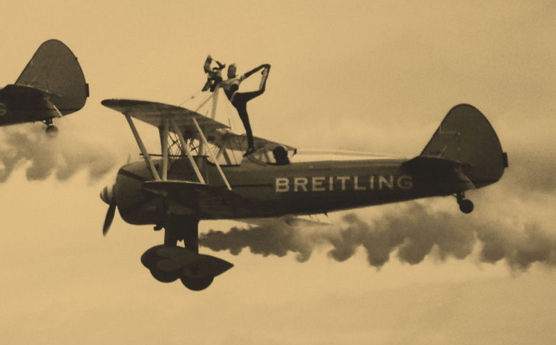 Breitling unharnessed Wingwalker_slightly sepia toned