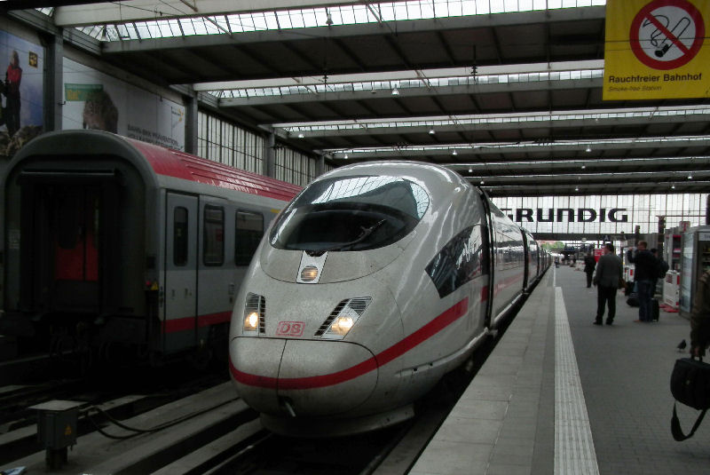 Munich ICE train high speed train