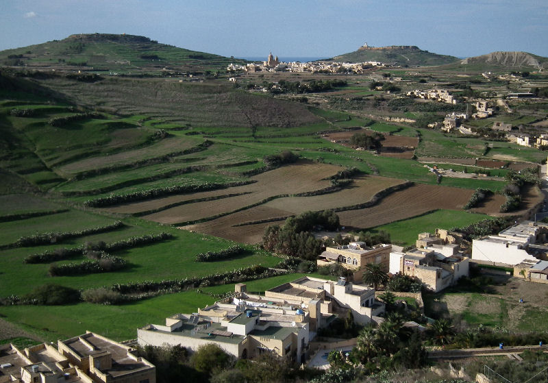 Gozo view from Victoria Citadel