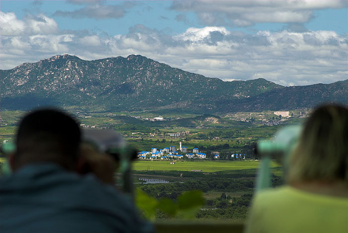 North Korea viewed from Dorasan Tower