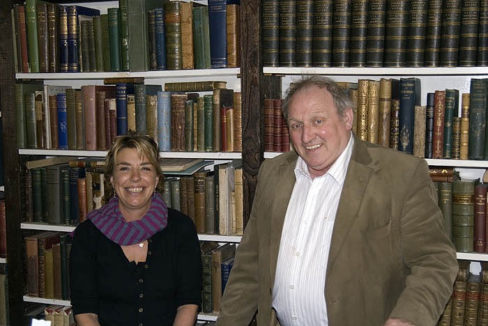 Booksellers at Hay-on-Wye, England