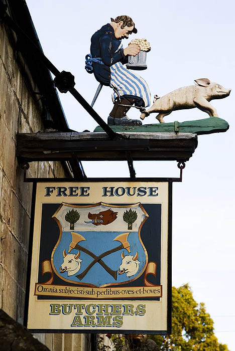Pub sign at Sheepscombe, near Stroud