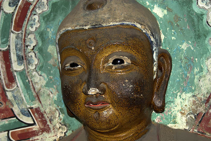 Buddha effigy, Hanging Monastery