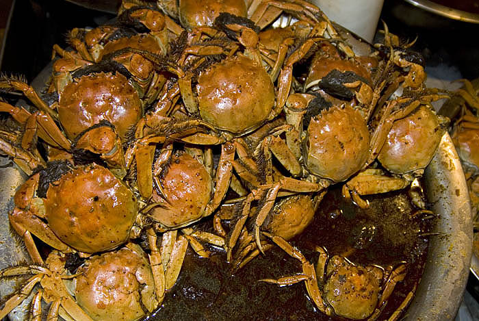 Hot chilli crabs, Zhengzhou night market