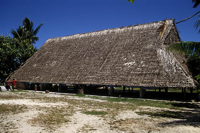 Maneaba or meeting house on Tarawa