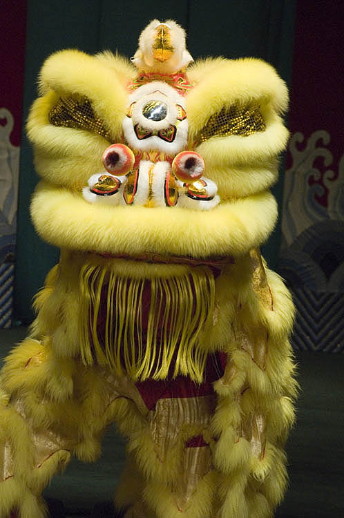 Lion dance performance at Taipei Eye