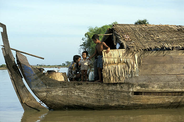 Houseboat on Tonle Sap, near Siem Reap