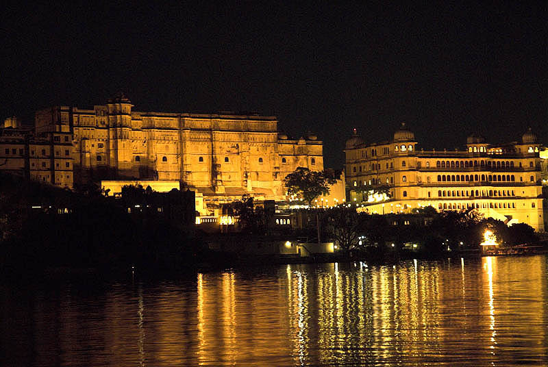 City Palace at night, Udaipur