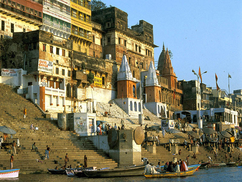 The Ghats on the Ganges, Varanasi, India