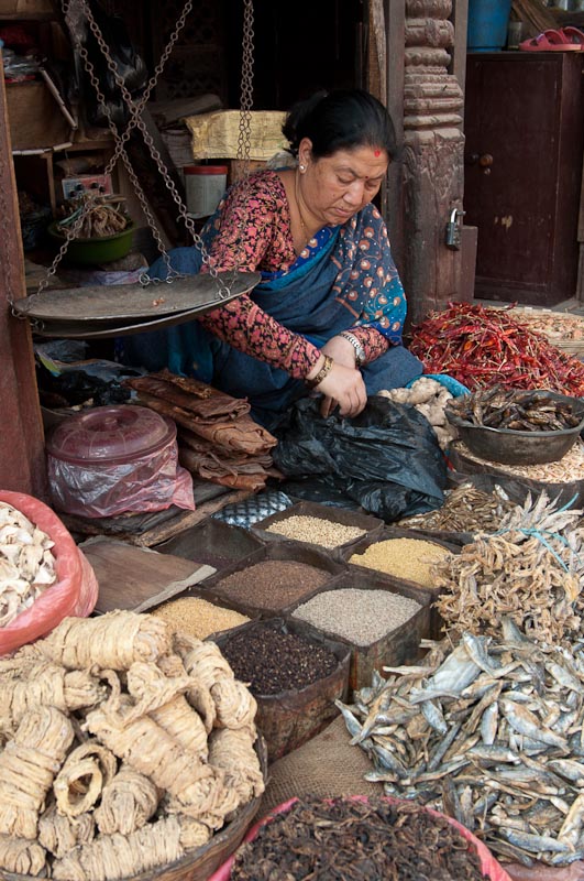Shopkeeper off Durbar Square