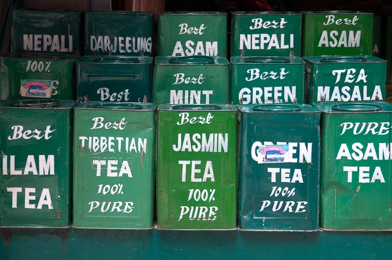 Tea merchant's storefront