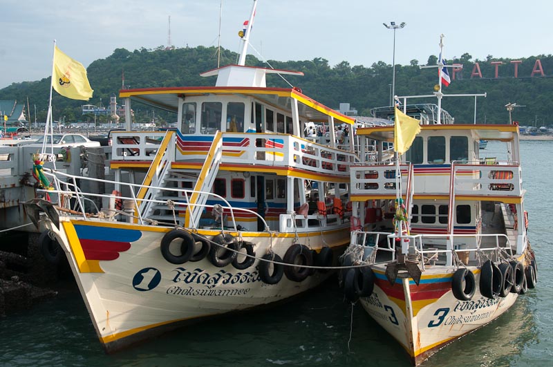 Charter boats at Pattaya