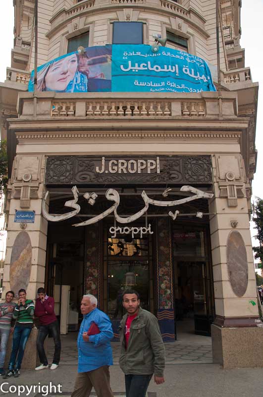 Groppi coffee house on Midan Talaat Harb