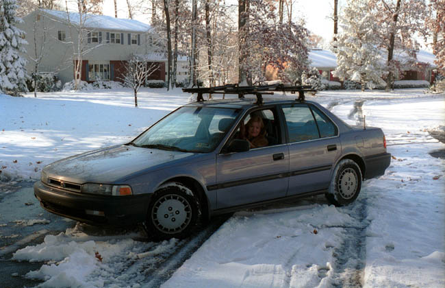 Driving to work, Pennsylvania, 1995