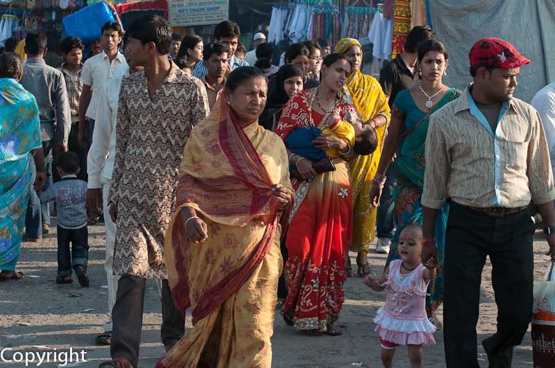 Visitors to the Haji Ali Mosque