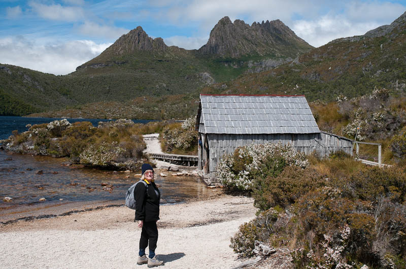 Dove Lake boatshed