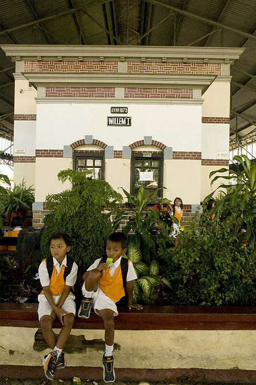 Historic station at Ambarawa, Central Java