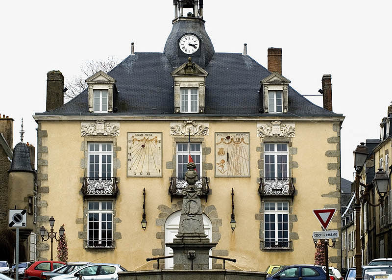 The old mairie (town hall) at Mayenne