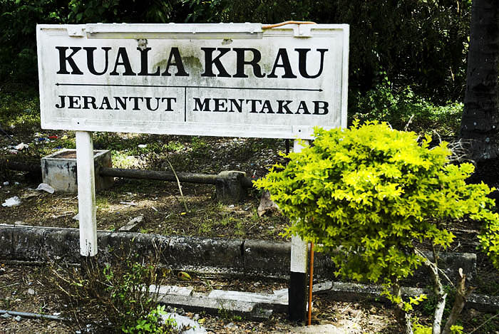 Station sign at Kuala Krau