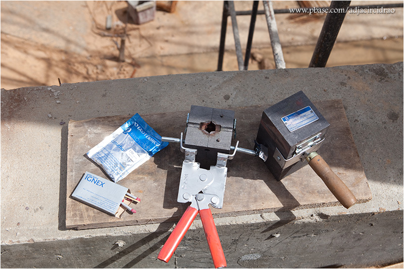 Equipamento p/ solda do aterramento